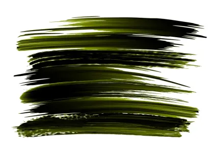 Black & Green Abstract Brushstrokes Photo Print
